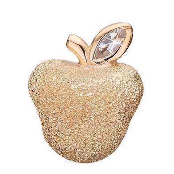 Christina Forgyldt sølv Sparkling Apple Glitter æble med kvartskrystal, model 623-G81 køb det billigst hos Guldsmykket.dk her